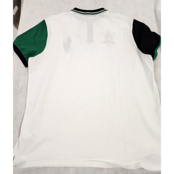 Polo Ralph Lauren Big Pony Crest Custom Fit XXL White Short Sleeves blue green - Picture 8 of 8